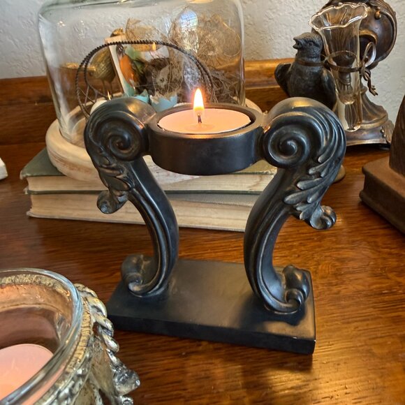 3 Vintage Unique Candle Holders - Picture 7 of 13